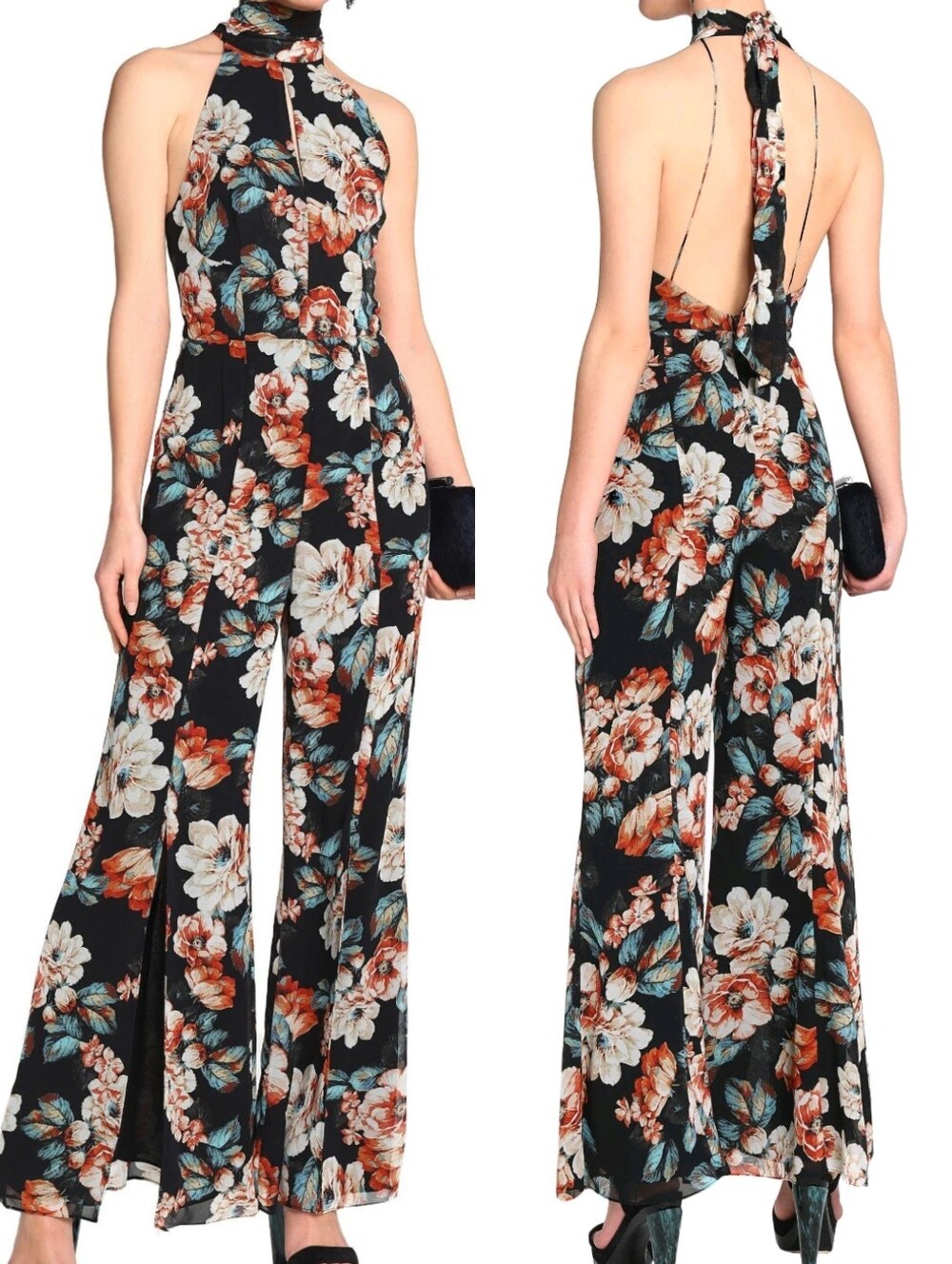 EUC Nicholas Lola Floral Jumpsuit